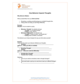 How Behavior Impacts Thoughts